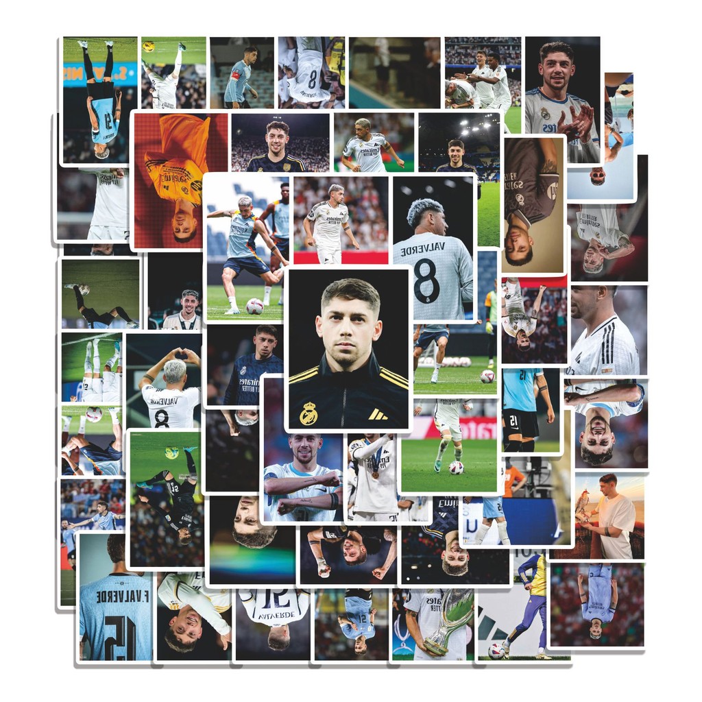 

COD 50 Pcs Stiker RM F.Valverde V3 Lucu Anti Air Untuk Dekorasi Notebook Sepeda Skateboard Handphone DIY