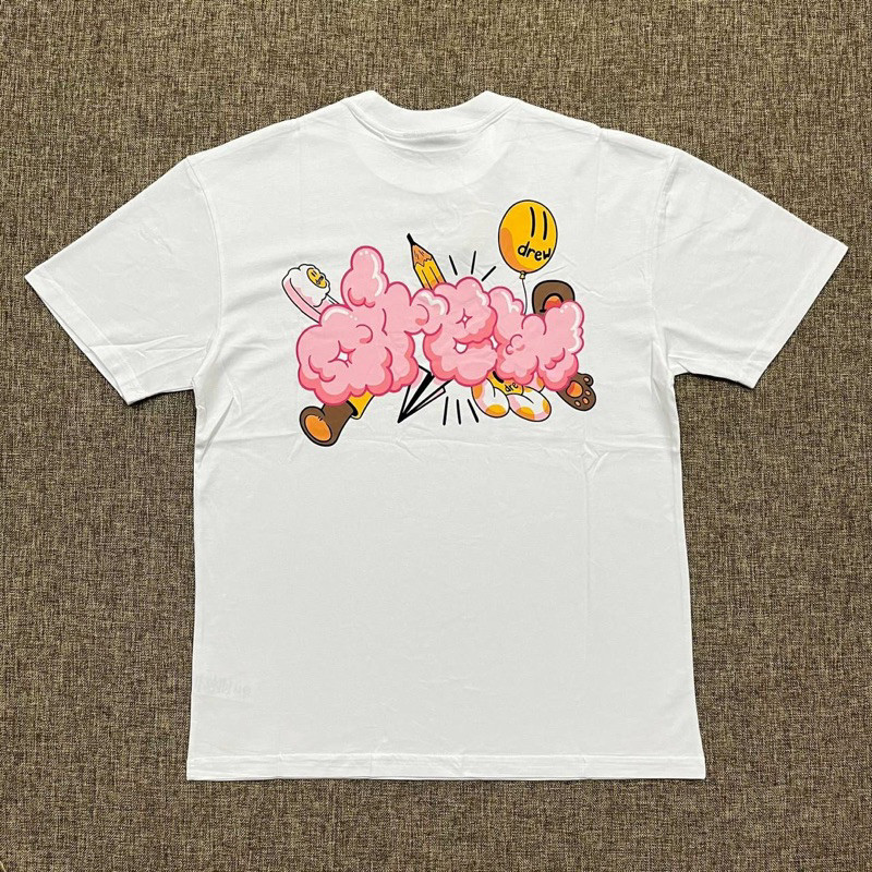 Kaos Oversize Drew House Doodle Joy Tee White Original