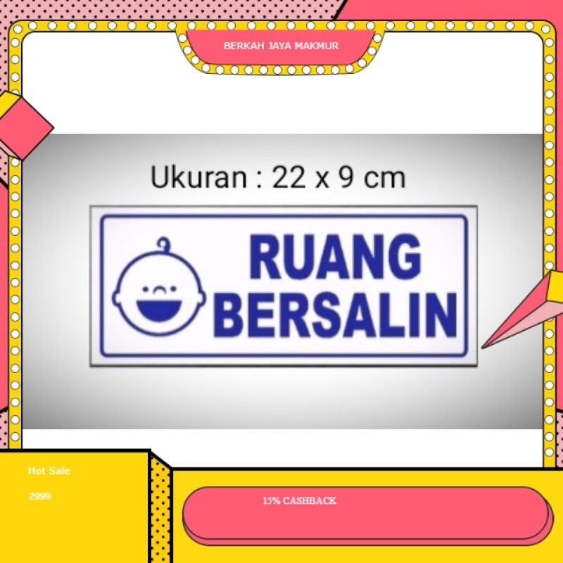 

Sign sticker "Ruang Bersalin" stiker tulisan ruang bersalin