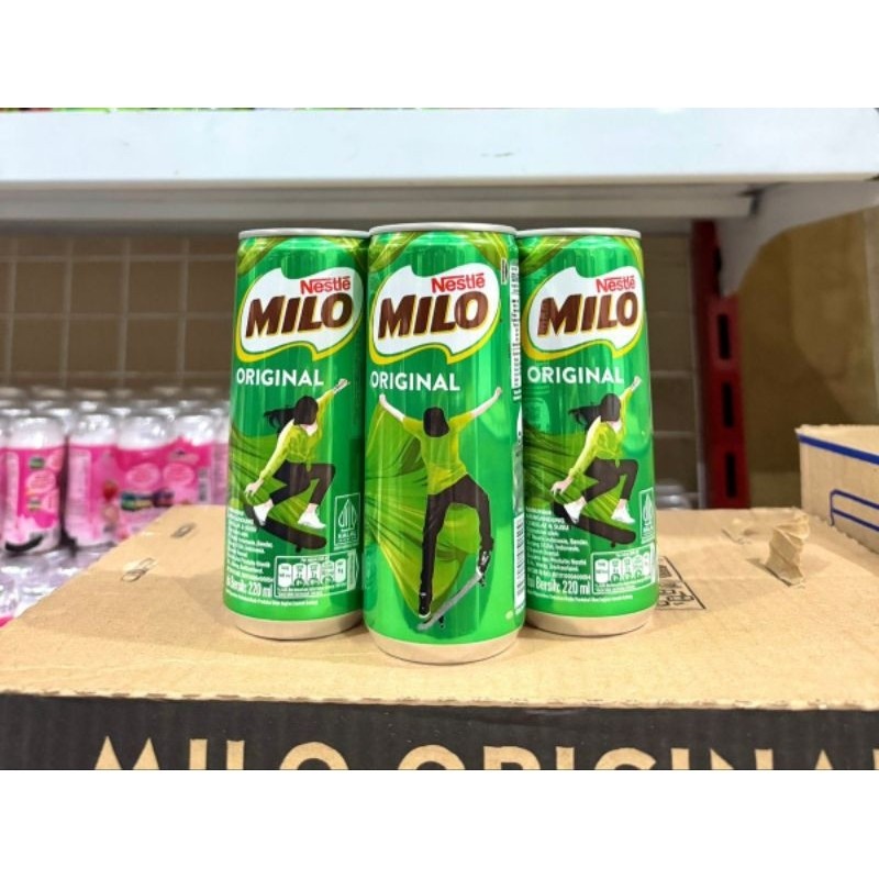 

Nestle Milo kaleng Origina Milk cokelat 220 ml