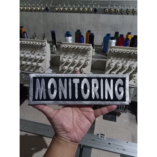 Bordir Logo CUSTOM BORDIR UNTUK PUNGGUNG + PEREKAT / VELCRO , BORDIR TULISAN PAKAI VELCRO , KUALITAS