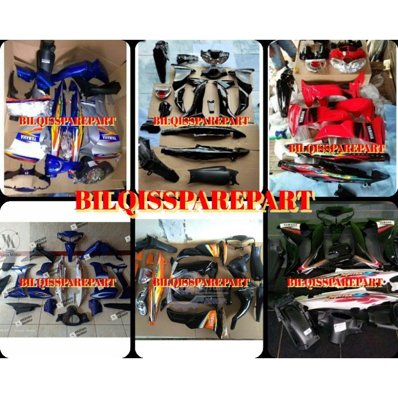 MURAH cover full set body halus kasar jupiter z cw jupiter z lama old tahun 2004-2005 warna merah bi