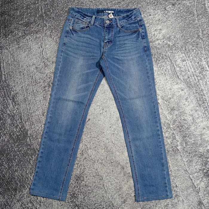 Celana panjang jeans feding ACID LITMUS slim fit keren