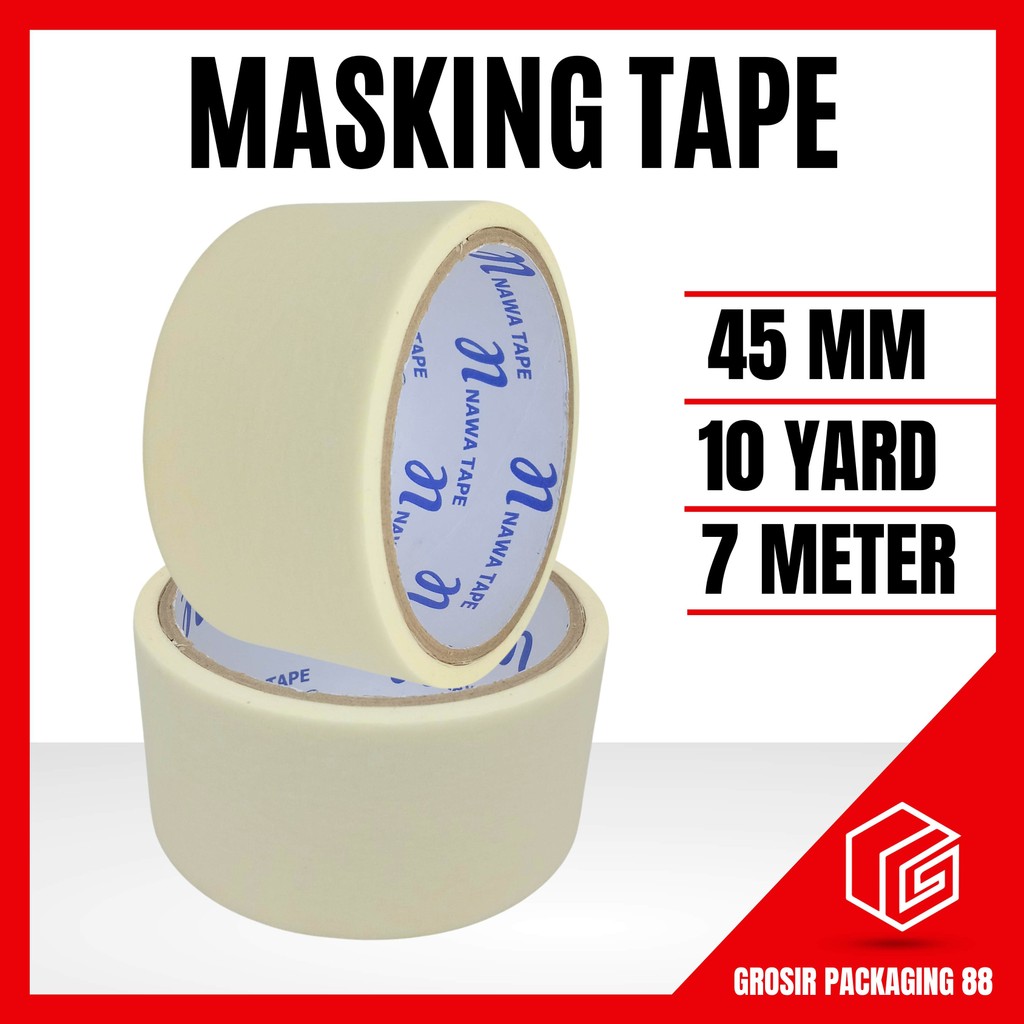 

Lakban Kertas Masking Tape Selotip Kertas 45mm x 10M 2 inch 10 meter