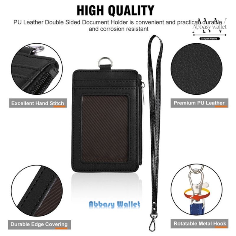 ID Card Holder Lanyard Resleting Dokument HolderKartu Pengenal