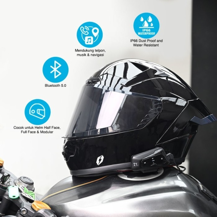 IT R10 Mesh Intercom Bluetooth Headset R10 Garansi Resmi TAM