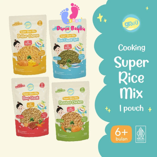 Grouu Super Rice Mix Beras MPASI BB Booster BB Rice Nasi Instan Bayi 200gr