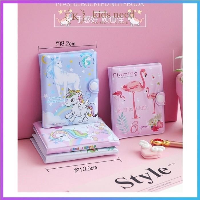 

ACEH.BA Buku Dairy Kancing Karakter Lucu/Memo+Pen Mini Imut/Notebook BTS - dinosaur
