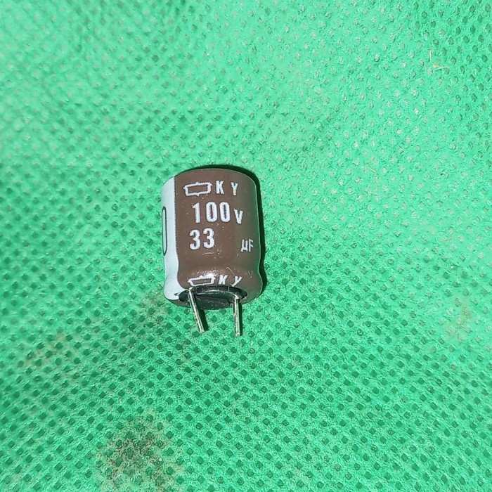 kapasitor nippon 33uf 100v elko elco capasitor 33 uf 100 v capacitor Fajar