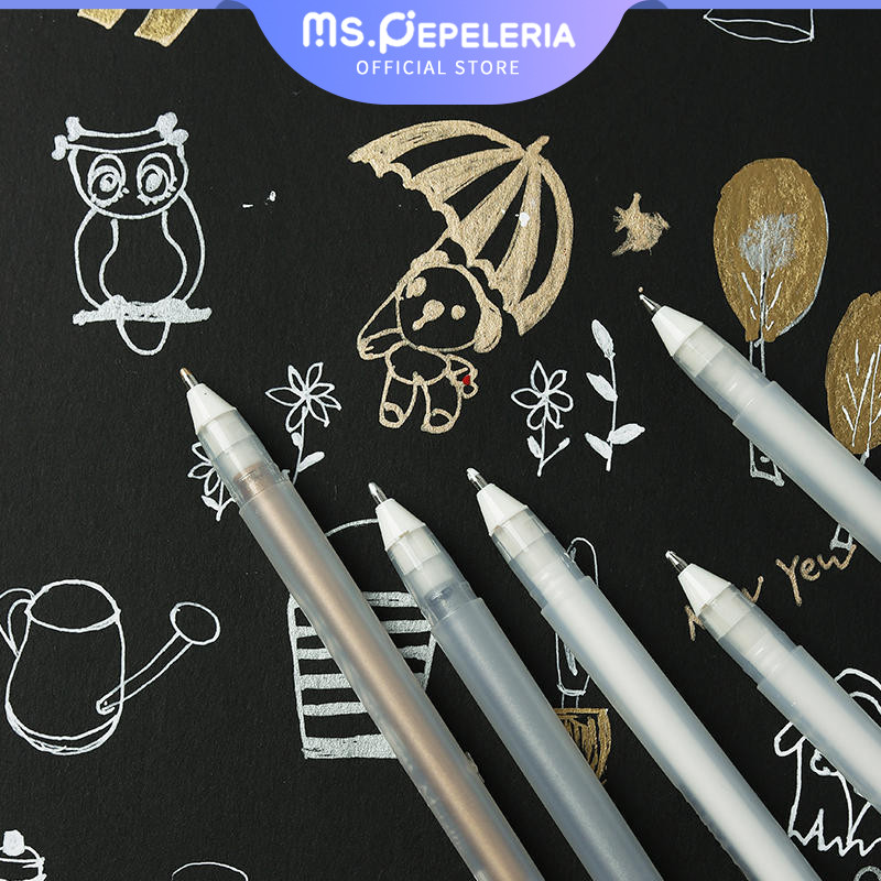 

Touch Pulpen/Spidol Metalik Emas Perak permanent Marker art painting-Ms.Pepeleria
