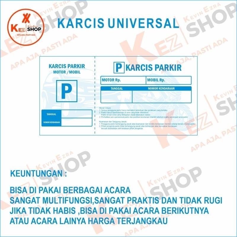 

Karcis parkir murah terjangkau universal satuan #karcis #nota #karcisuniversal #kupon