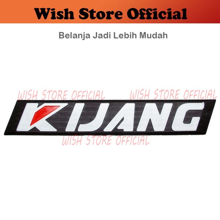 [PCS] Emblem / Car Logo / Sticker / Lambang Mobil Tulisan KIJANG Putih untuk Kijang Super KF40 KF-40