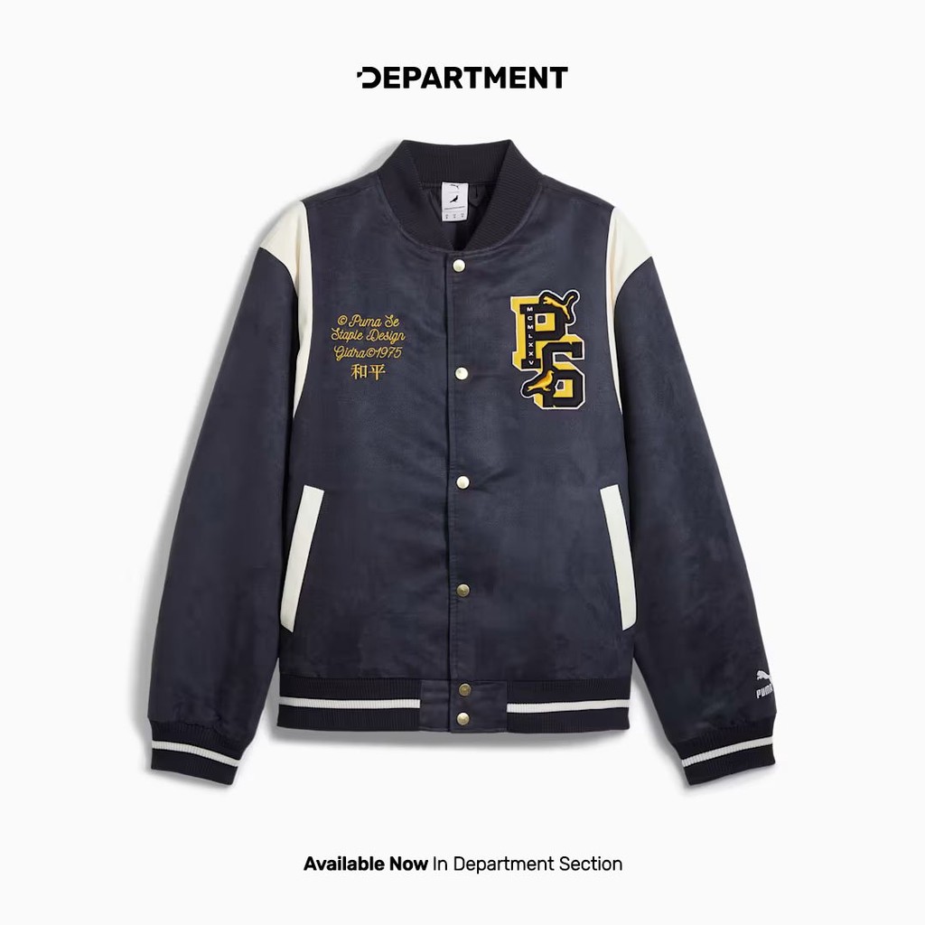 PUMA X STAPLE VARSITY Jaket Pria 62220316 ORI