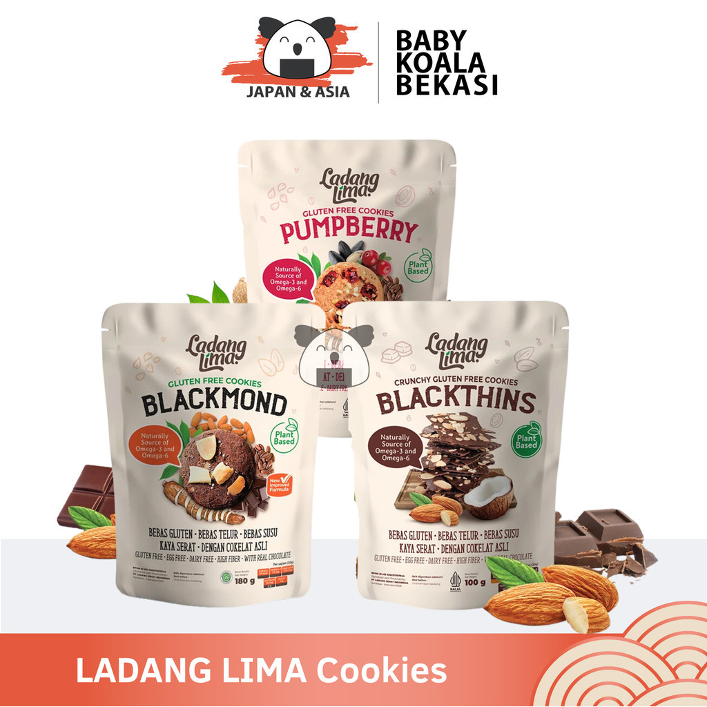 

LADANG LIMA Healthy Cookies 180 g Halal | Blackthins Pumpberry Blackmond - BKB