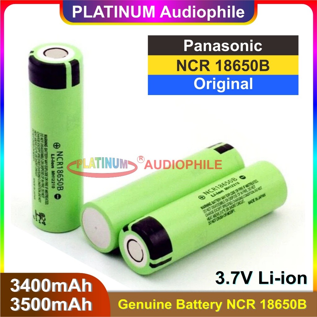 Baterai 18650 Panasonic NCR18650B Original Battery Lithium Li-ion NCR 18650 3400mAh 3500mAH