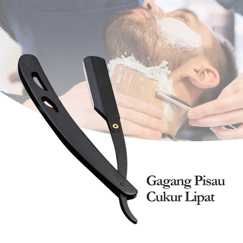 

- KNIFEZER Gagang Pisau Cukur Lipat Barber Razor Shaving Knife - YT-JAD -