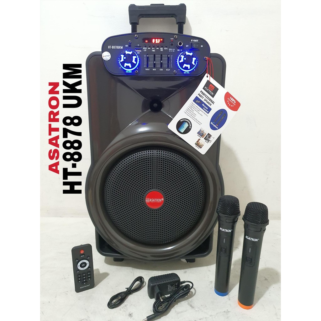 ASATRON SPEAKER PORTABLE 12" HT-8878-UKM