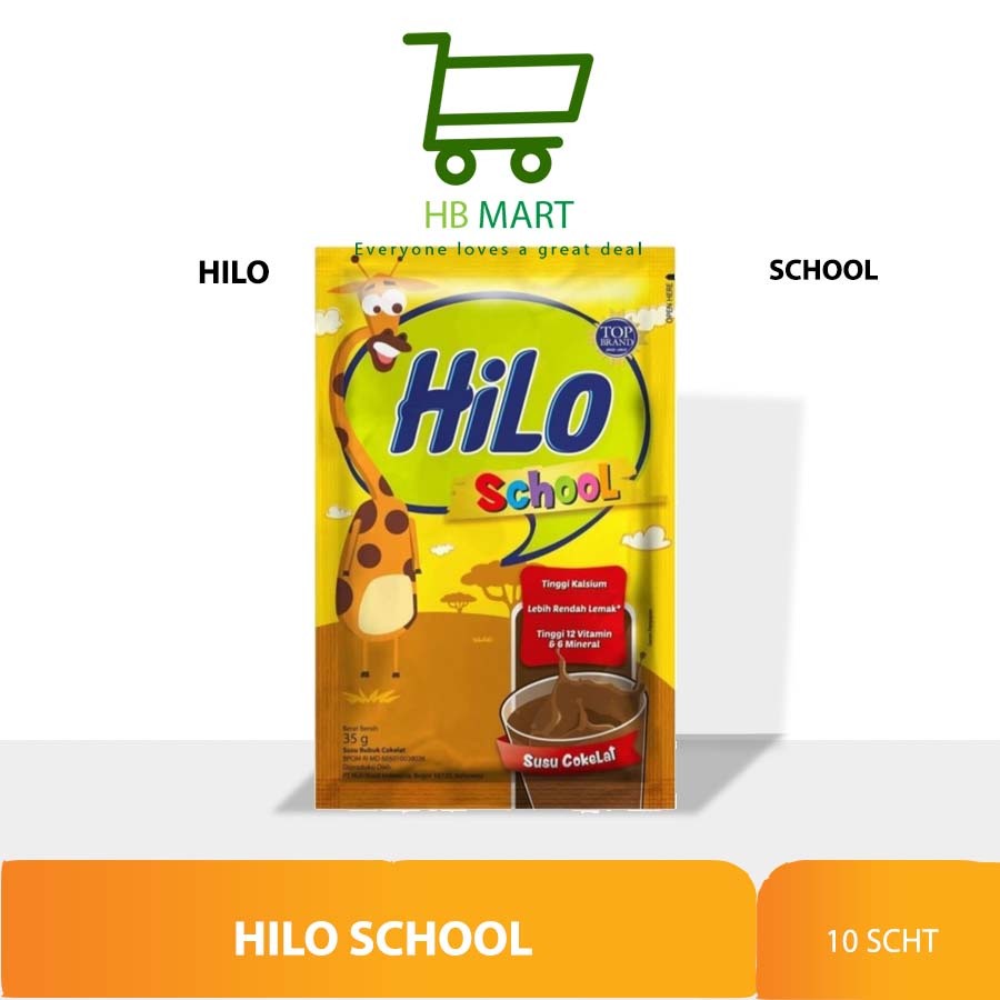 

HiLo School Chocolate Gusset 10 Sachet (300gr) - Susu Tinggi Kalsium