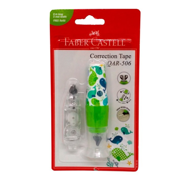

Correction Tape Faber-castell QAR-506 Fancy 169651 169628 - GREEN