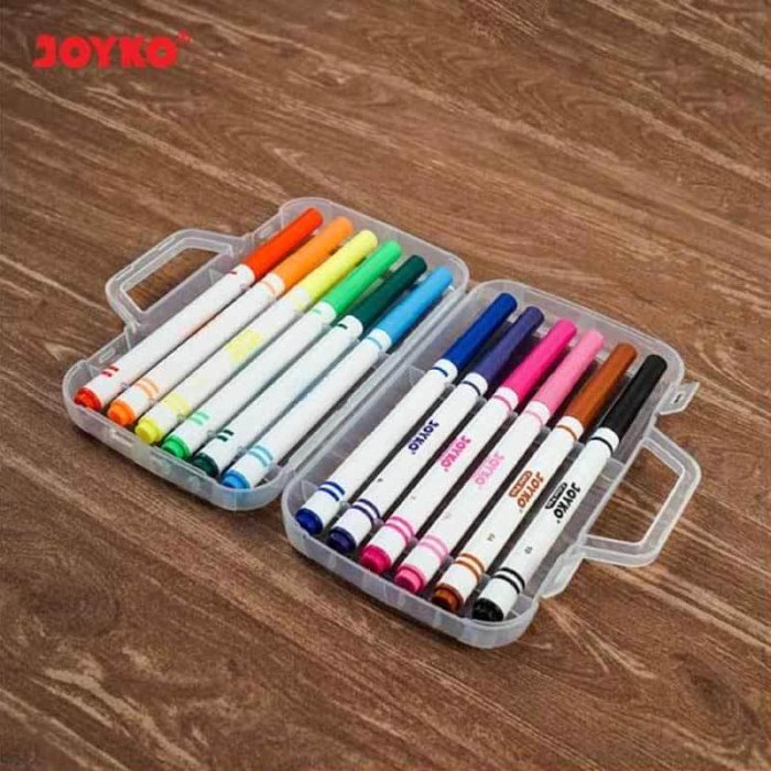

Color Pen / Spidol Joyko CLP-04 Pulpen Pena Warna 12 Warna
