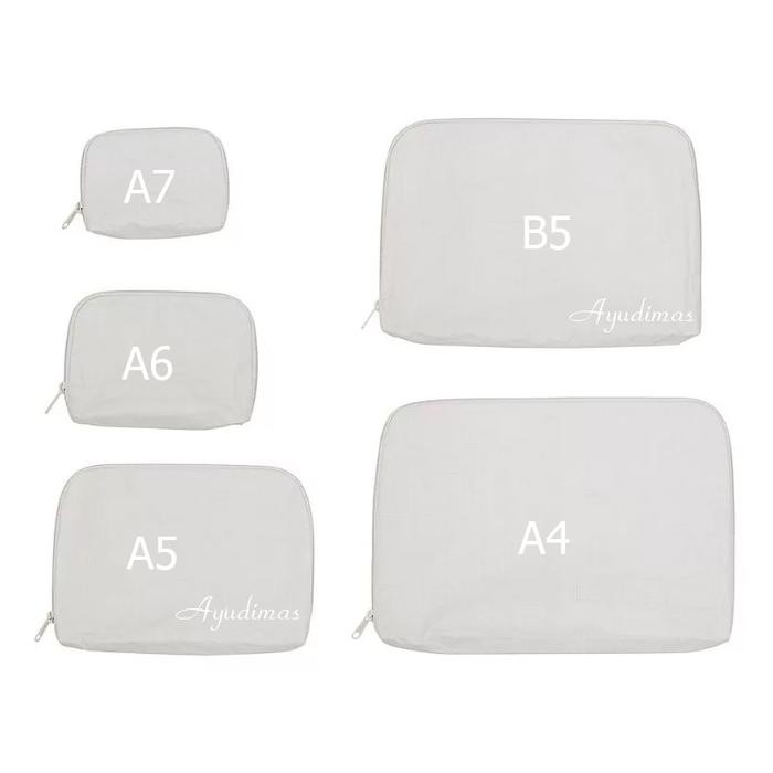 

AHHA MUJI Recycled Polyethylene Blend Case / Stationary Organizer Pouch - Organiser / Tempat Penyimpanan Alat Tulis - Putih, B5