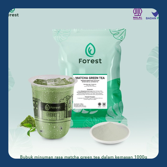

Bubuk Minuman Teh GREEN TEA MATCHA Powder 1000 gr - FOREST