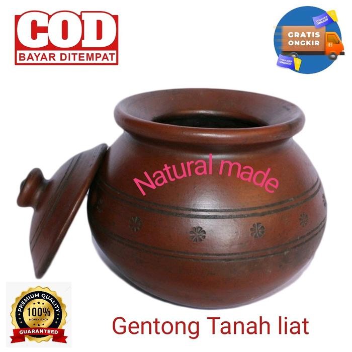 Lapak iki - GENTONG GERABAH GENTONG BERAS GENTONG DAWET GENTONG TANAH LIAT Kitchenware - TUTUP SAJA