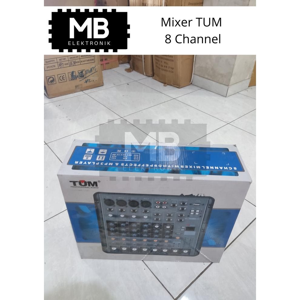 Mixer TUM 8 Channel - Audio Mixer RMV8/2FX