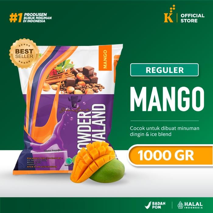 

Bubuk Minuman Bubble Powder Drink Mangga / Mango ORIGINAL Javaland 1kg