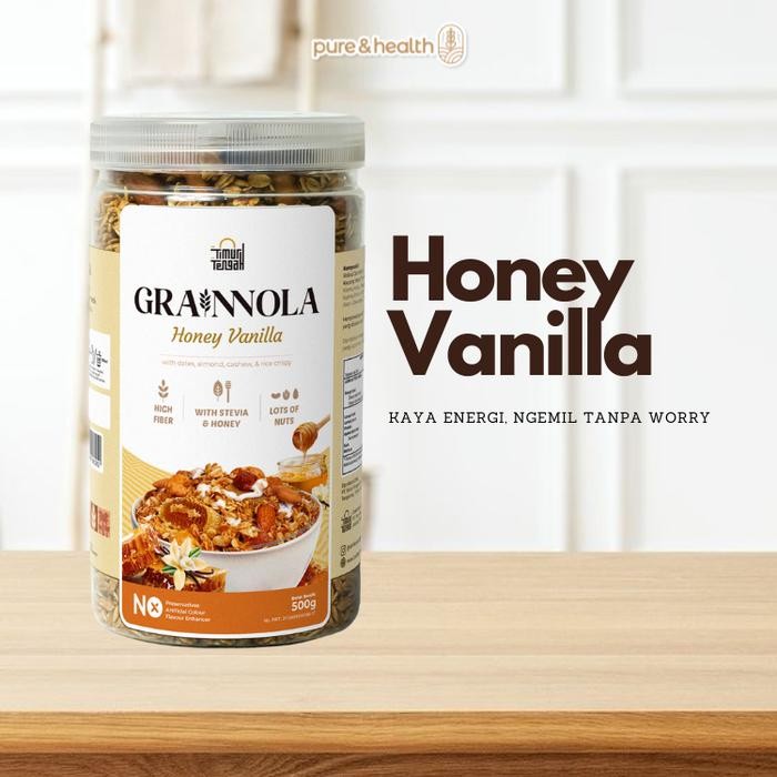 

[[Promo]] Granola Vanilla Timur Tengah 500 gram Oatmeal Super Food - 500gr Toples