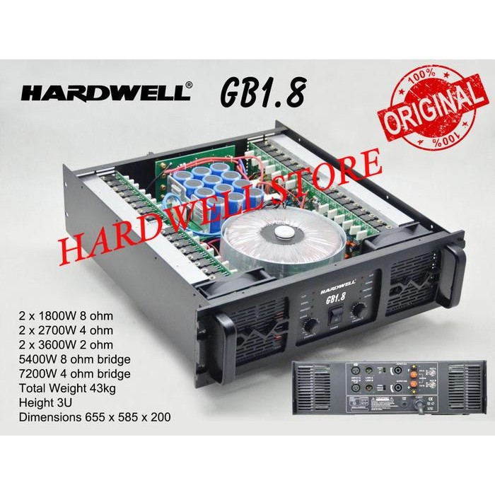POWER AMPLIFIER HARDWELL GB 1.8 / GB1.8 / GB 18 ORIGINAL