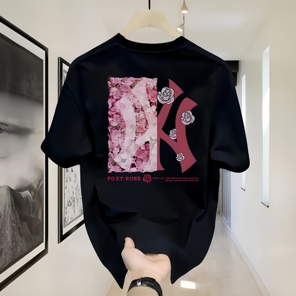（COD）MLB Outlets Official Unisex Heavyweight Boxy - Cut Graphic Tees: 100% Pure Cotton, Stunning Pin