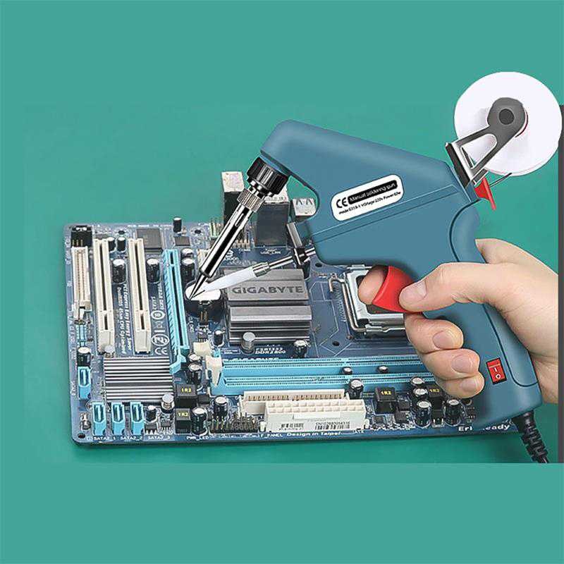 

DeBaiLong Solder Listrik Tembak Tin Gun Adjustable Heat 220V 60W - 588 -EXN