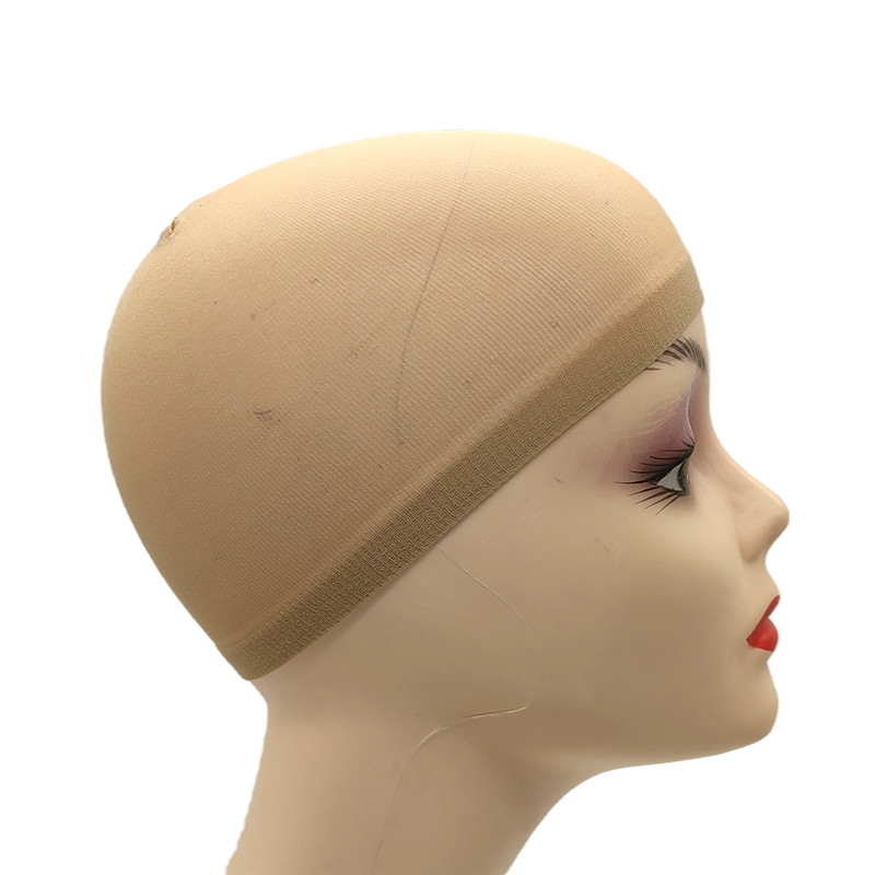 2pcs Top Stocking Wig Cap Hair Net For Weave Hair Wig Nets Black/Brown/Skin/Beige Stretch Mesh Wig C