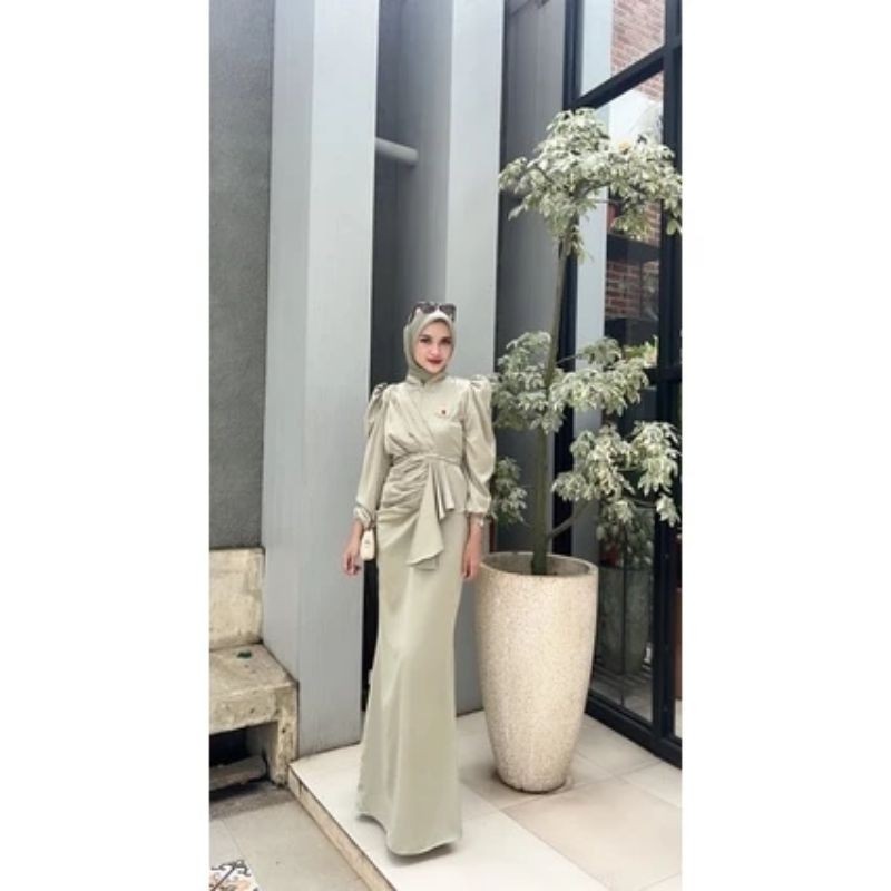 Irish Dress Gratis Bross dan Belt Mewah Kondangan Jumbo Premium