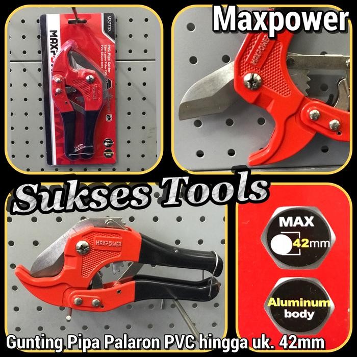 

Gunting Tang Potong Pipa Paralon PVC Pipe Cutter Cutting up to 42 mm - Maxpower Sale