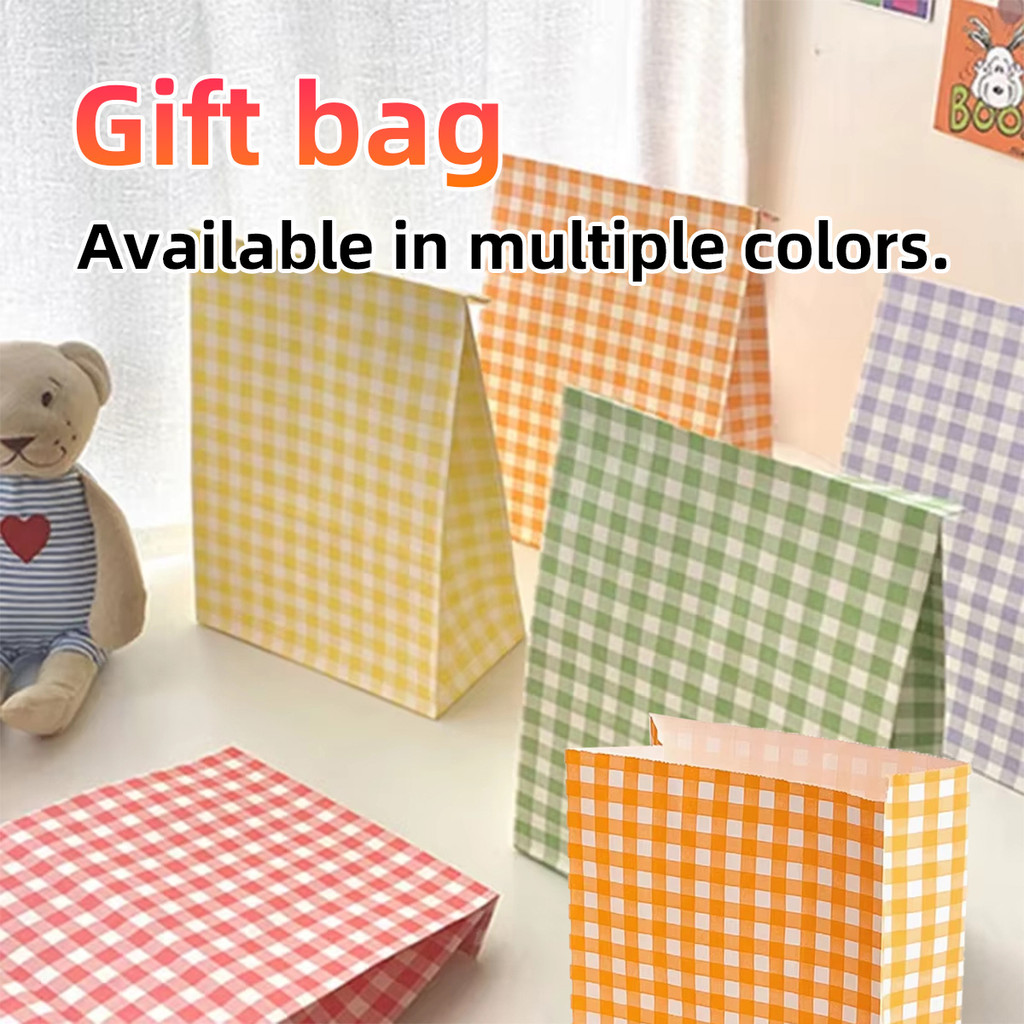 

Paper bag snack box Kemasan Kantong Kertas Roti Aesthetic Paper Bag Colorful Pembungkus Colour Serbaguna