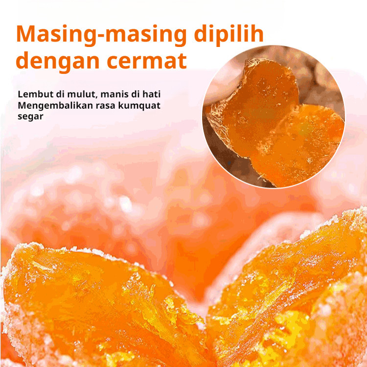 

100g Dried Kumquat/Camilan Buah Awet Halal/Kumquat Kering Alami Tanpa Bahan Tambahan/Kering Jeruk Manis/Kim Kiet