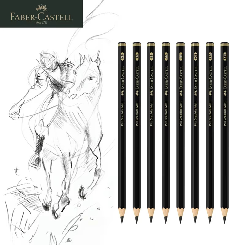 

Faber-Castell Matte Sketch Pencil Painting Art Graphite Pencils Shading Writing Sketch Drawing Design Art Supplies 8/12pcs Set
