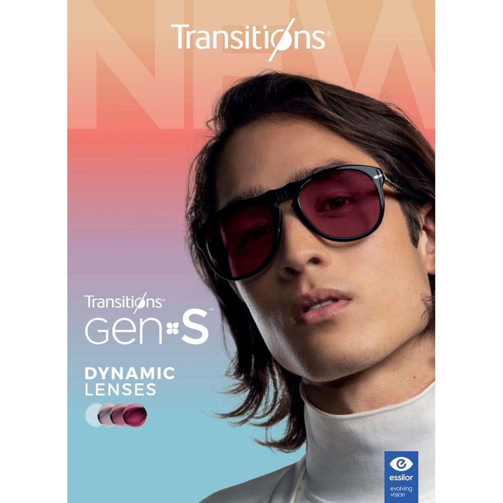 Lensa SV Essilor Orma 1.5 Ormix 1.6 Transitions Gen S Beautiful Color Crizal Sapphire Warna Warni
