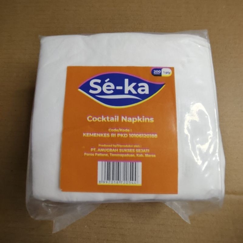 

tissu se-ka coctail napkins 1ply 200 lembar