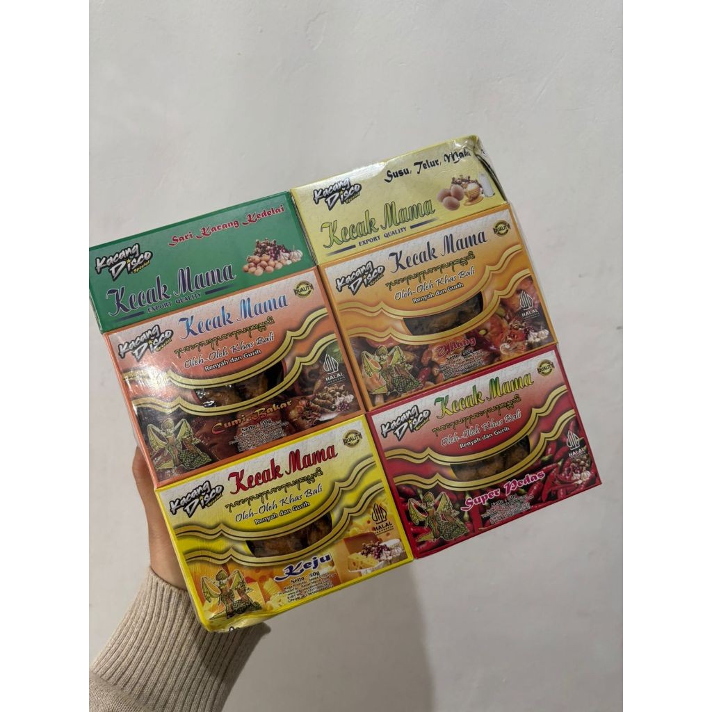 

KACANG DISCO KECAK MAMA BALI ISI 10 BUNGKUS || TERMURAH || FREE BUBLE WARP
