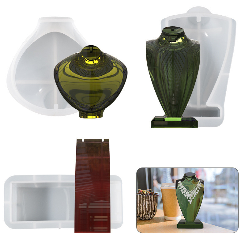 

DIY Necklace Display Stand Epoxy Resin Mold Jewelry Pendant Show Rack Silicone Mould Crafts Ornaments Casting Tools