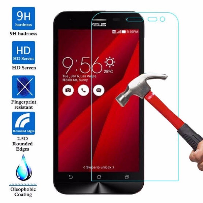 ANTI GORES KACA BENING 2.5D ASUS ZENFONE 2 5.0 5.5 ZE500CL Z00D ZE551ML Z00AD Z00A SCREEN GUARD TEMP