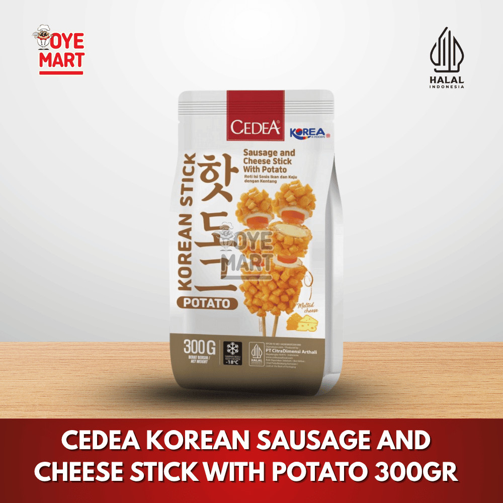

CEDEA KOREAN SAUSAGE & CHEESE STICK WITH POTATO 300GR