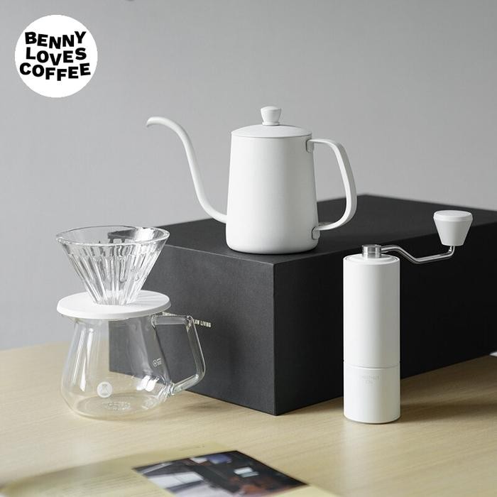 Timemore C3s pour over set fish 03 - Putih New stok