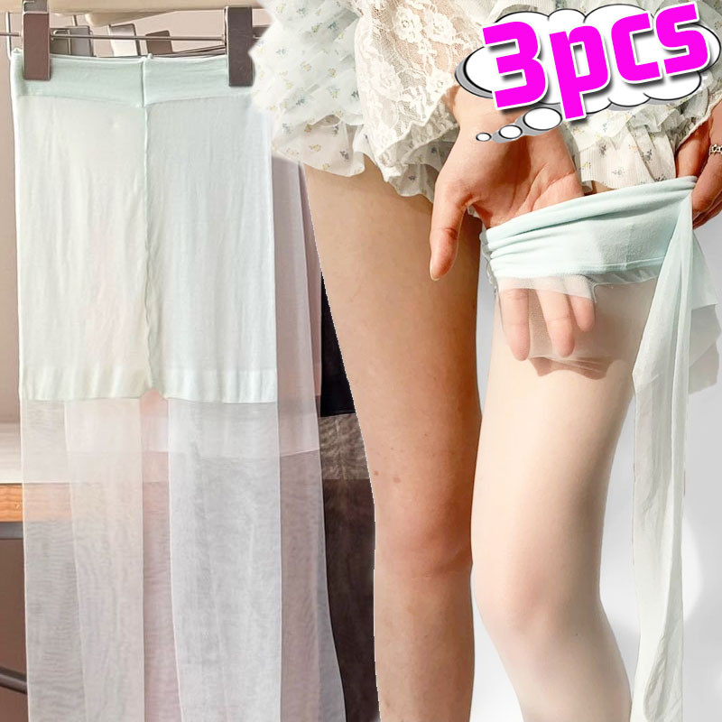 1/3Pcs Sexy 0D Women's Tights Transparent Ultra-Thin Menthol Mambo Green Seamless Girls Elastic Shee
