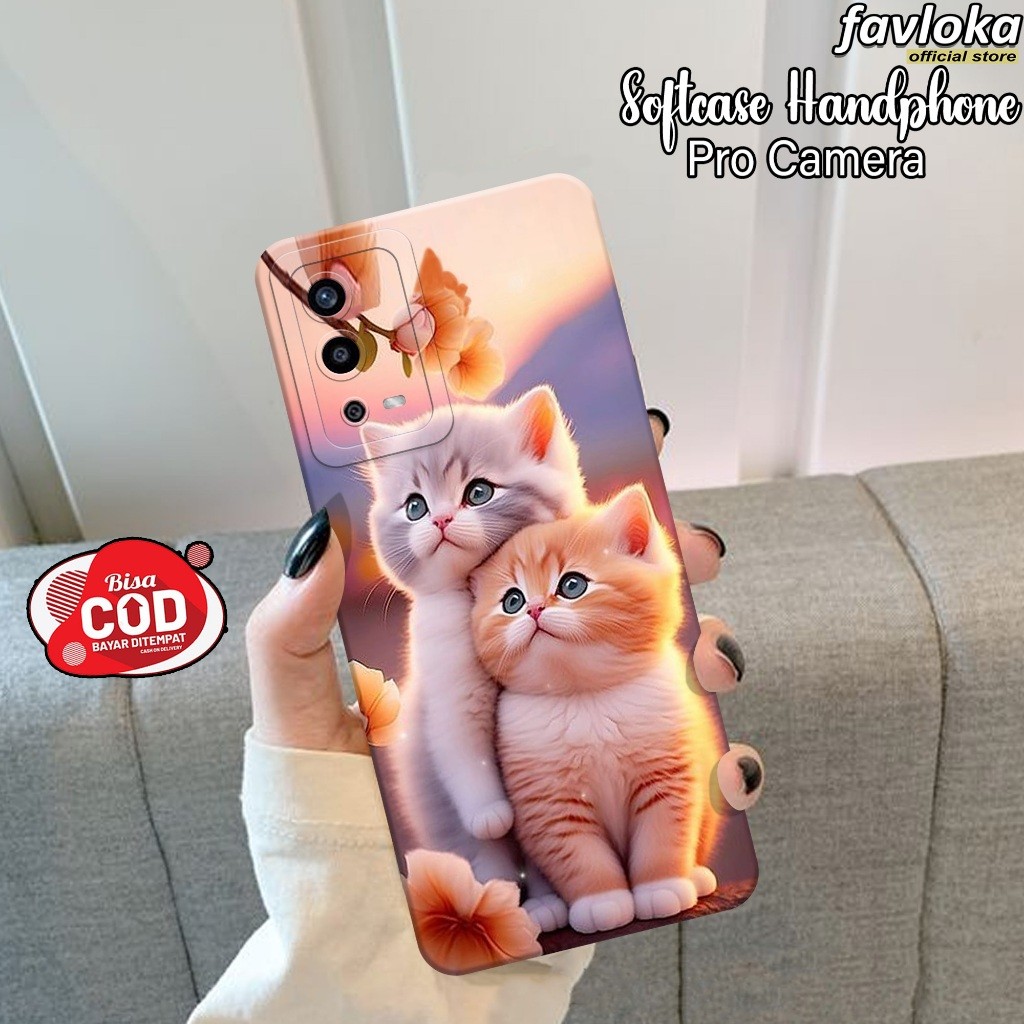 Softcase Oppo A55 Terbaru - Case Hp Oppo A55 - Fashion Case Kucing - Kesing Oppo A55 - Casing Oppo A