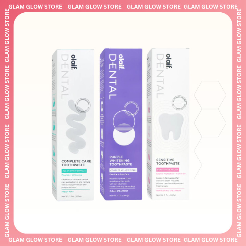 Olaif Dental Complete Care Toothpaste / Olaif Purple Whitening Toothpaste / Olaif Sensitive Toothpas