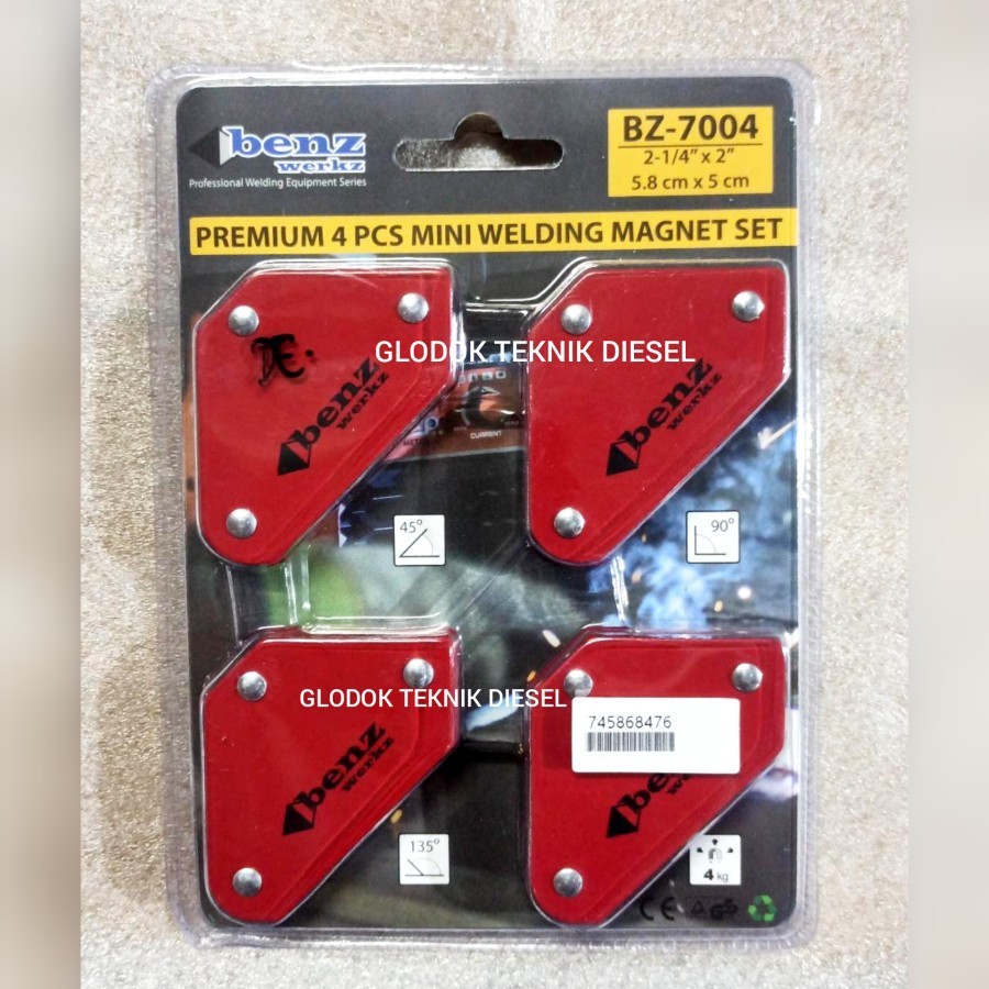 Siku Magnet Mini Welding 2 inch 2" Holder Arrow 4 pcs Terbaik Original